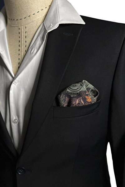 Kravatkolik Multicolored Hand Stitched Italian Wool Pocket Handkerchief WL05