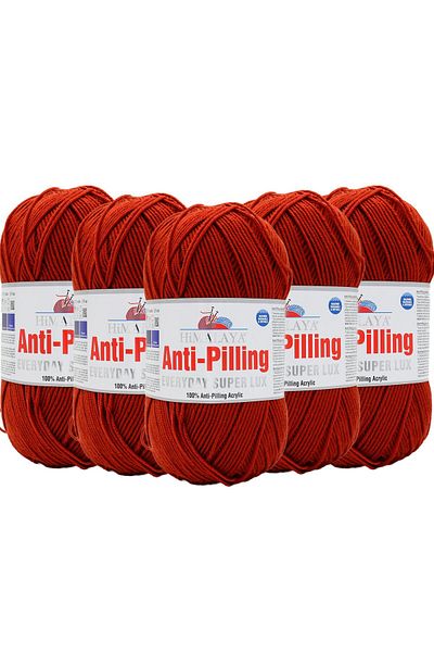 Himalaya Himalaya Everyday Super Lux 5 Pieces Anti Pilling Hand Knitting Yarn - Cinnamon 73449