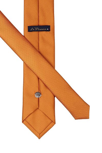 Kravatkolik Dark Yellow Dot Pattern Slim Tie Sk7595