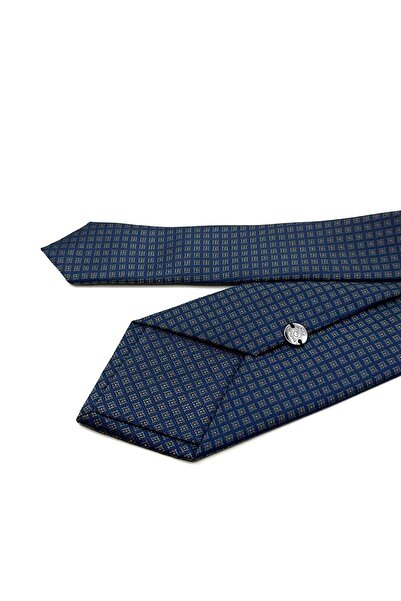 Kravatkolik Синьо-зелений класичний краватка з дрібним візерунком KK12385