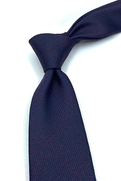 Kravatkolik Темно-синій краватка з точковим візерунком Sk7619