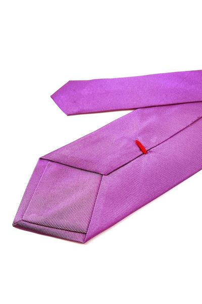 Kravatkolik Italian Purple Diagonal Silk Tie - Ik1287