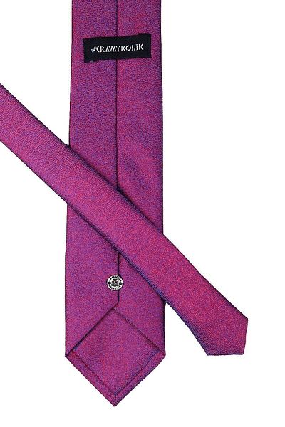 Kravatkolik Red Blue Sand Patterned Classic Tie with Handkerchief - Kk9742
