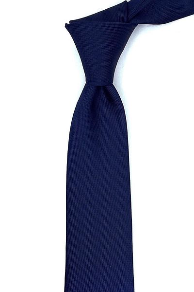 Kravatkolik Navy Blue Dot Pattern Thin Tie