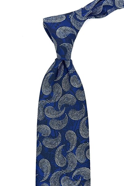 La Pescara Синій шарф з візерунком Класичний краватка KK11854