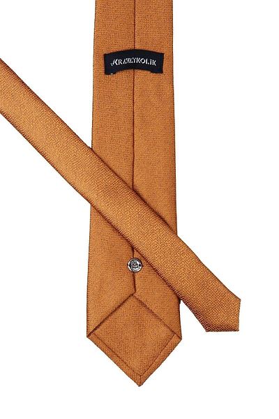 Kravatkolik Classic Tie with Yellow Sand Pattern Handkerchief