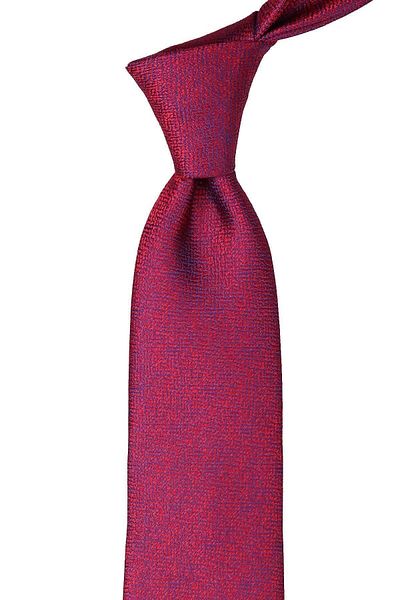 Kravatkolik Red Sand Pattern Classic Tie with Handkerchief Kk10246