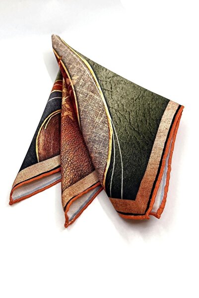 Kravatkolik Multicolored Motif Pattern Men's Pocket Handkerchief SPS579-80