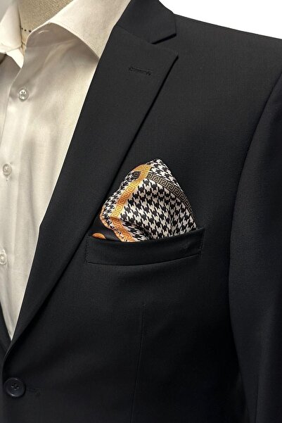 Kravatkolik Motif Pattern Men's Pocket Handkerchief SPS581-78