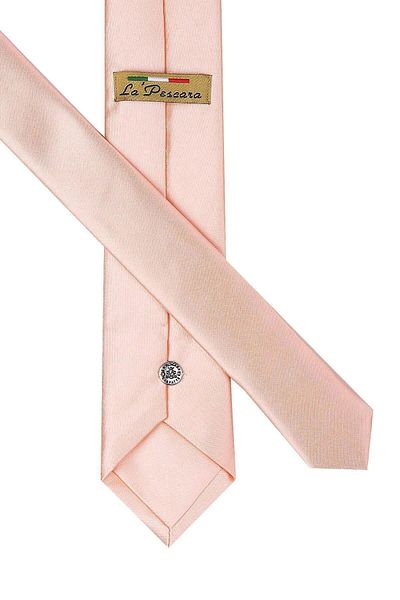 Kravatkolik Plain Slim Satin Tie with Melon Sk4515