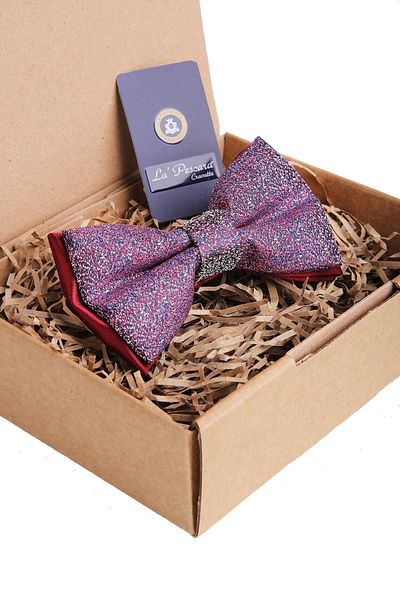 Kravatkolik Multicolored Sand Pattern Bow Tie