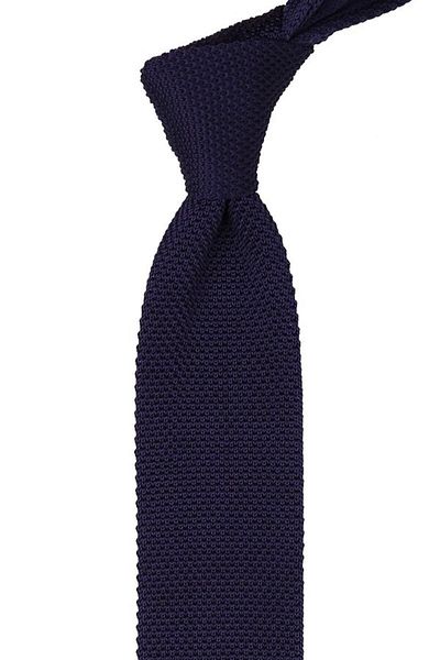 La Pescara Purple Plain Knit Tie 8093