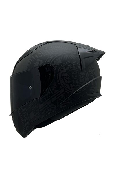 LS2 RAPID 2 TAKAROA MAT SİYAH KASK RENKLİ CAM+SPOİLER