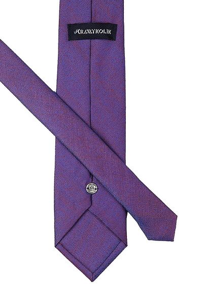 Kravatkolik Men's Blue Orange Sand Pattern Classic Necktie with Handkerchief Kk9847
