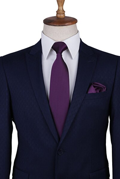 Kravatkolik Класичний краватка з фіолетовим крапчастим візерунком Kk9209