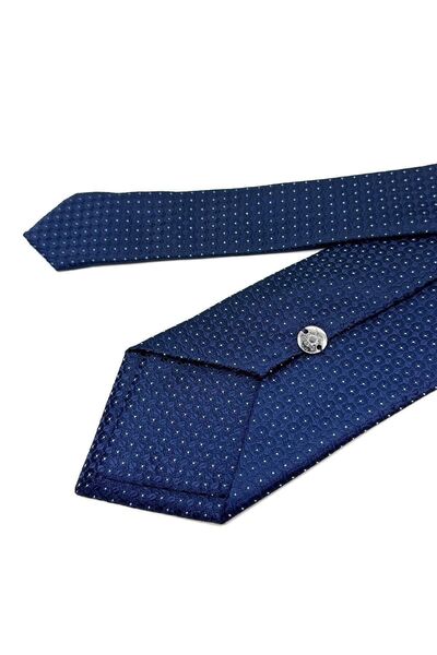 La Pescara Класическа вратовръзка с тъмносин мотив от точки Kk11540
