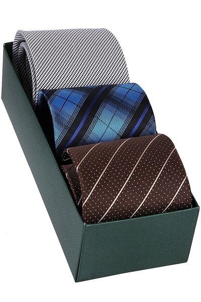 Kravatkolik Men's 3-Piece Tie Gift Set 3k151