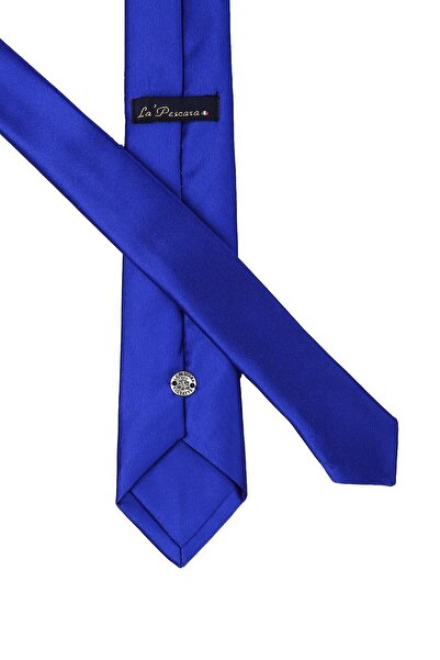 La Pescara Men's Saks Satin Plain Very Thin Tie UST03 KRVT8690002222035