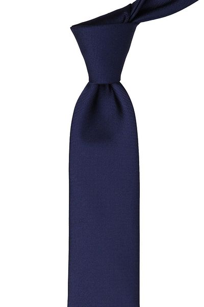 Kravatkolik Navy Blue Dot Pattern Slim Tie Sk7591