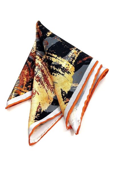 Kravatkolik Multicolored Motif Pattern Men's Pocket Handkerchief SPS598-59