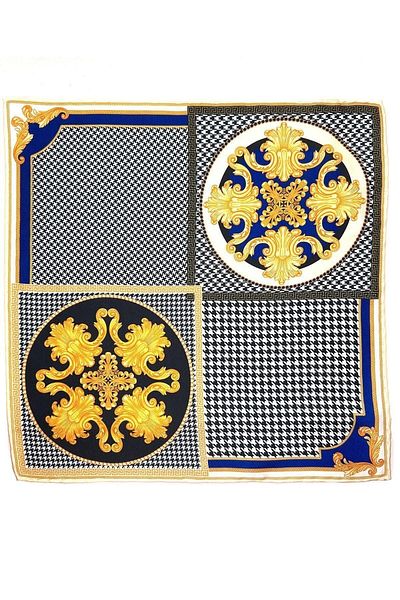 Kravatkolik Motif Pattern Men's Pocket Handkerchief SPS581-78
