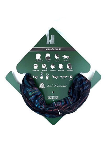 La Pescara Μπαντάνα Owl Navy Blue Bnd80