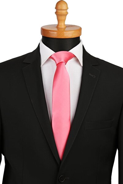 Kravatkolik Coral Plain Slim Tie Sk4518
