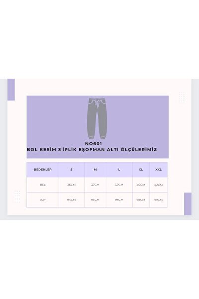 NO 601 Λευκό ψηλόμεσο φλις Jogger Sweatpants - 3 κλωστές