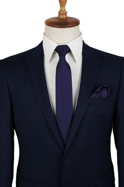 La Pescara Тънък вратовръзка с шарки от сливи SK6934