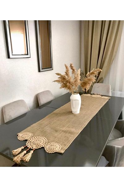 Parla Life Плетена пътека с пискюли от юта, 50x100 см