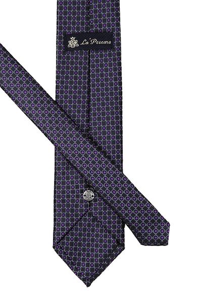 Kravatkolik Black Motif Pattern Classic Tie with Handkerchief Kk9897