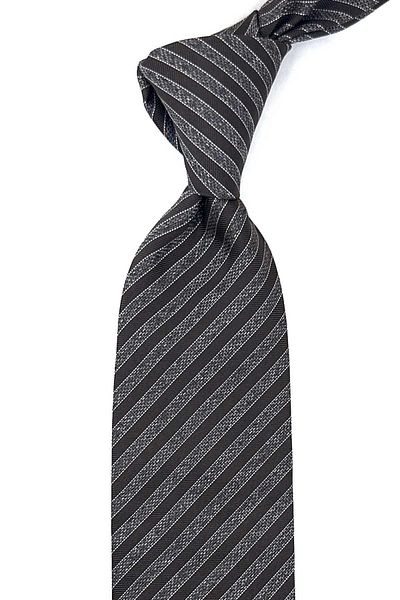 Kravatkolik Nestor Style Brown Line Pattern Italian Silk Tie İK1550