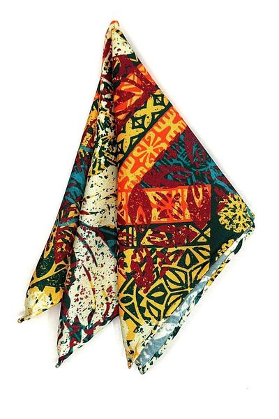 Kravatkolik Multicolored Motif Pattern Men's Pocket Handkerchief SPS592-67