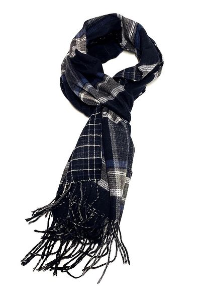 Kravatkolik Navy Blue Plaid Pattern Men's Camisole K337