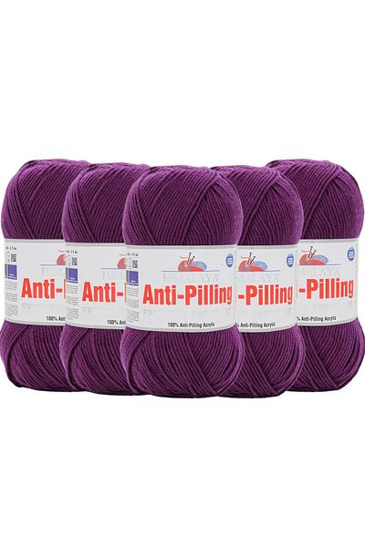 Himalaya Himalaya Everyday Super Lux Anti Pilling 5 Pieces Hand Knitting Yarn - 73440 Purple