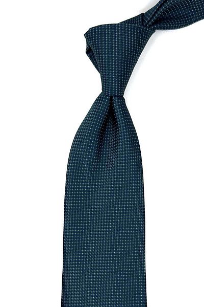 Kravatkolik Green Dot Patterned Classic Tie with Handkerchief - KK12539