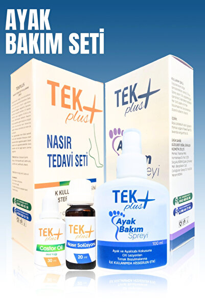 TEKPLUS Ayak Bakım Seti, Nasır Solüsyonu, Ayak Koku Önleyici, Nasır Giderici,...