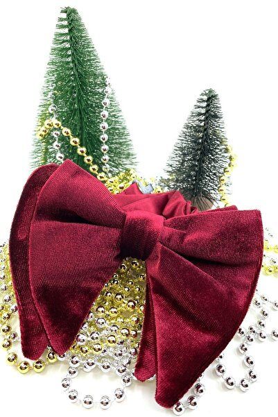 Kravatkolik Burgundy Velvet Bow Tie P861