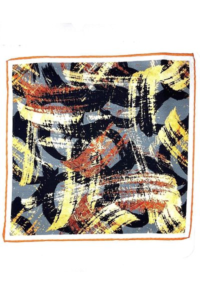 Kravatkolik Multicolored Motif Pattern Men's Pocket Handkerchief SPS598-59