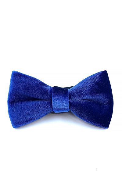 Kravatkolik Saks Blue Velvet Bow Tie P1688