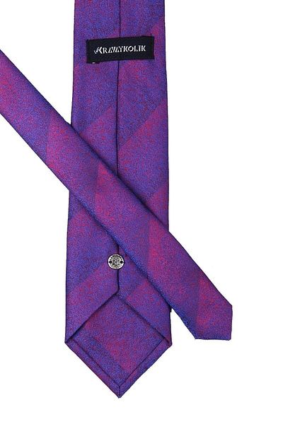 Kravatkolik Men's Blue Sand Patterned Classic Tie - Kk10015