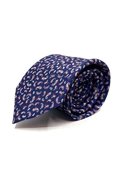 La Pescara Синій шарф з візерунком Класичний краватка KK11772