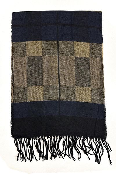 Kravatkolik Black - Beige Plaid Pattern Men's Camisole K504