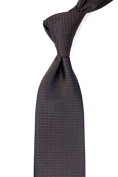 Kravatkolik Handkerchief Patterned Brown Classic Tie - KK12709