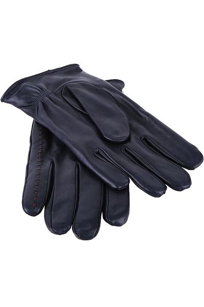 Kravatkolik Navy Blue Men's Leather Gloves El25