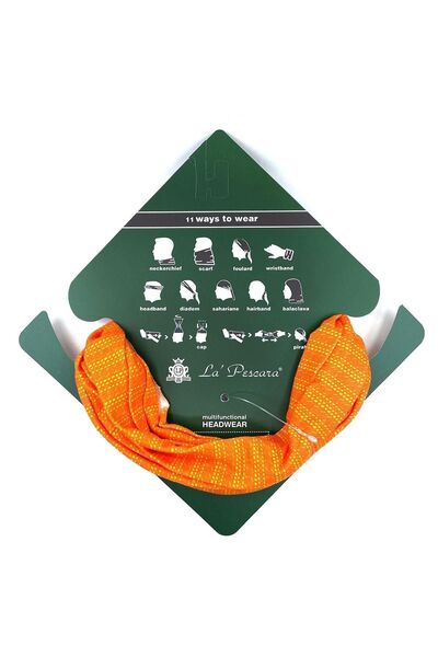 La Pescara Orange Pumpkin Bandana - Bnd30