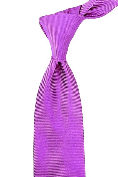 Kravatkolik Italian Purple Diagonal Silk Tie - Ik1287