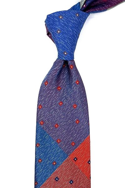 Kravatkolik Small Pattern Multicolor Patchwork Classic Necktie KK12216