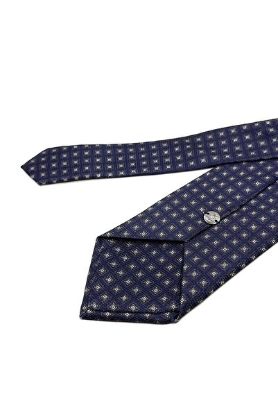 La Pescara Plum Small Pattern Classic Tie with Handkerchief KK11779