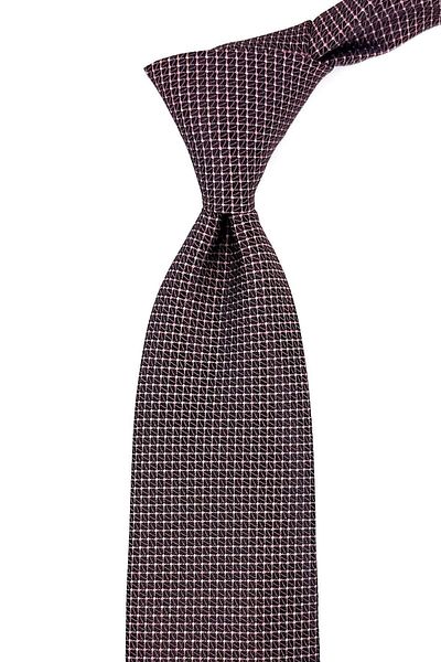 Kravatkolik Classic Tie with Pink Dot Pattern Handkerchief Kk11117